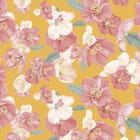 Miniatura fototapety Kwiaty w Różu i Bielach na Żółtym Tle