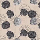 Miniatura fototapety Szare Kwiaty na Beżowym Tle