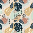 Miniatura fototapety Abstrakcyjne Liście i Kształty