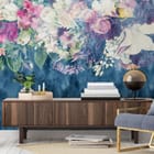 Miniatura fototapety Egzotyczny bukiet na ciemnym tle we wnętrzu przedpokoju