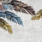 Miniatura fototapety Kolorowe pióra na jasnym tle