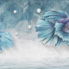 Miniatura fototapety Niebieskie ryby z welonami