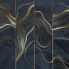 Miniatura fototapety Złote Linie na Ciemnym Tle