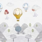 Miniatura fototapety Balony nad śnieżnymi górami