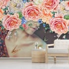 Miniatura fototapety Pastelowe Kwiaty i Róże we wnętrzu przedpokoju