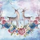 Miniatura fototapety Jelenie wśród kwiatów
