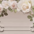 Miniatura fototapety Eleganckie róże na beżowym tle