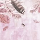 Miniatura fototapety Delikatne pióra na pastelowym tle
