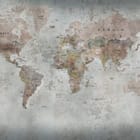 Miniatura fototapety Mapa świata na starym tle