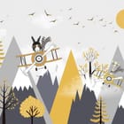 Miniatura fototapety Samoloty nad górami dla dzieci