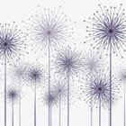 Miniatura fototapety Abstrakcyjne kwiaty dmuchawce