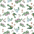 Miniatura fototapety Kolorowe dinozaury dla dzieci