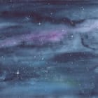 Miniatura fototapety Kosmiczna Akwarela z Fioletowymi Smugami