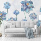 Miniatura fototapety Kwiaty lotosu na jasnym tle we wnętrzu salonu