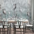 Miniatura fototapety Kwiatowe Murale z Kolczastymi Roślinami we wnętrzu kuchni