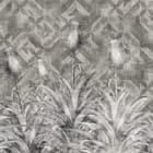 Miniatura fototapety Kwiatowe Murale z Geometrycznym Tłem