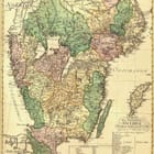 Miniatura fototapety Stara mapa Szwecji z detalami