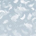 Miniatura fototapety Białe pióra na geometrycznym tle