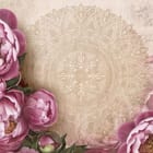 Miniatura fototapety Bukiet Różowych Piwonii z Mandalą