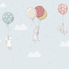 Miniatura fototapety Króliki z Balonami na Niebie