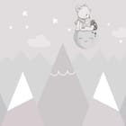 Miniatura fototapety Miś na księżycu wśród gór