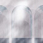 Miniatura fototapety Trzy łukowe okna z cieniami