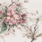 Miniatura fototapety Różowe kwiaty sakury z liśćmi