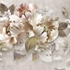 Miniatura fototapety Kwiaty 3D w Beżowych Odcieniach
