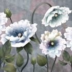 Miniatura fototapety Egzotyczne kwiaty na szarym tle