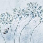 Miniatura fototapety Kwiaty polne na jasnym tle