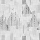 Miniatura fototapety Geometryczne Drzewa na Szarym Tle