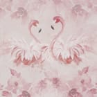 Miniatura fototapety Różowe Flamingi i Kwiatowe Wzory