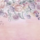 Miniatura fototapety Pastelowe róże i zielone liście