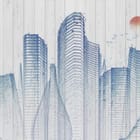 Miniatura fototapety Nowoczesne szkice wieżowców