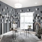 Miniatura fototapety Geometryczny wzór z sześcianami we wnętrzu biura