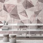 Miniatura fototapety Geometryczny wzór z trójkątów we wnętrzu przedpokoju