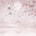 Miniatura fototapety Żurawie nad Jeziorem w Akwareli