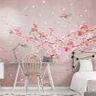 Miniatura fototapety Sakura i Góry nad Wodą we wnętrzu pokoju nastolatka