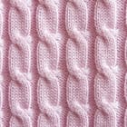 Miniatura fototapety Różowy wzór warkoczowy na tkaninie