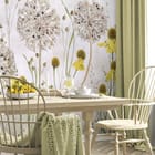 Miniatura fototapety Kwiaty polne z dmuchawcami we wnętrzu kuchni