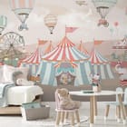 Miniatura fototapety Cyrkowy Namiot i Balony we wnętrzu pokoju dziecka