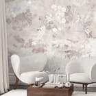 Miniatura fototapety Delikatne kwiaty na jasnym tle we wnętrzu salonu