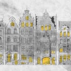 Miniatura fototapety Kamienice z Ozdobnymi Fasady