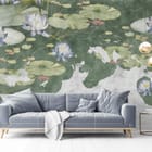 Miniatura fototapety Lilie wodne na stawie we wnętrzu salonu