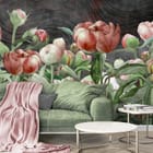 Miniatura fototapety Bukiet Różowych Piwonii we wnętrzu salonu