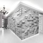 Miniatura fototapety Trójwymiarowe formy geometryczne we wnętrzu przedpokoju