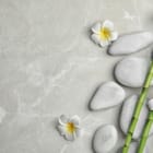 Miniatura fototapety Kamienie i bambus na marmurze