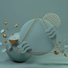 Miniatura fototapety Abstrakcyjne geometryczne kształty