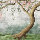 Miniatura fototapety Sakura z kwitnącymi gałęziami