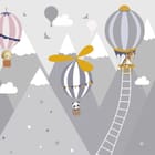 Miniatura fototapety Balony nad górami w chmurach